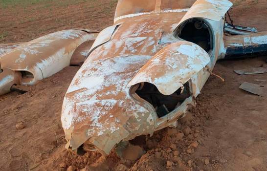 Vista de la avioneta que contenía 277 paquetes de cocaína. (FUENTE EXTERNA )