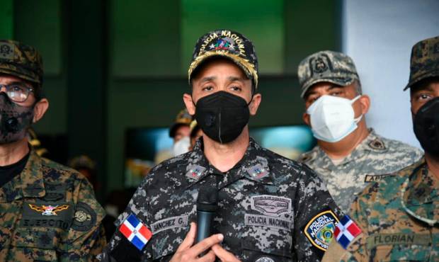 Fotografía de archivo del director de la Policía Nacional, mayor general Edward Sánchez. (FUENTE EXTERNA )